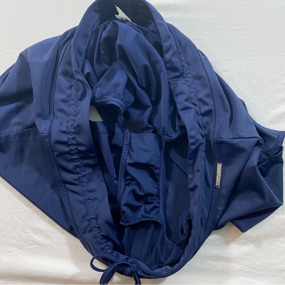 ZeroXPosur Shorts Woman 16 Athletic swim shorts blue lined elastic waist hybrid - Picture 5 of 7